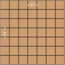 21x21 dance floor